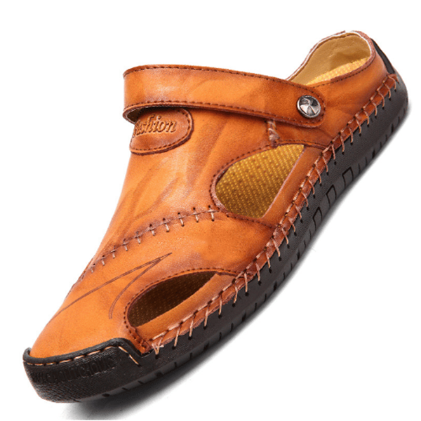 Chris - Orthopedic Leather Sandals