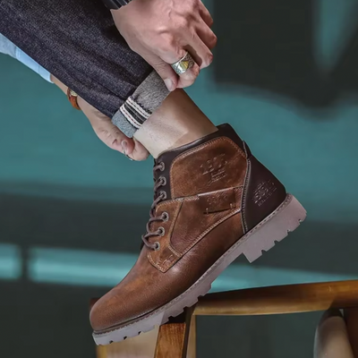 Aaron - Vintage Leather Boots