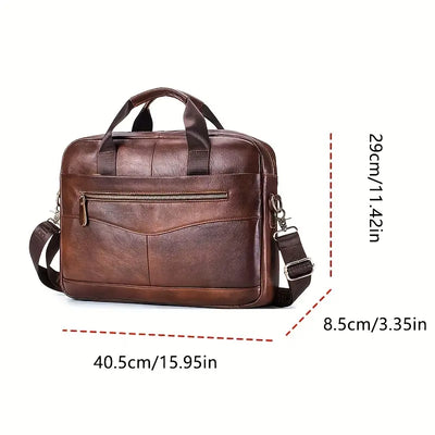 Jared - Leather Crossbody Messenger Bag