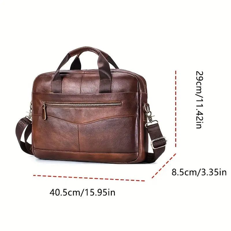 Jared - Leather Crossbody Messenger Bag