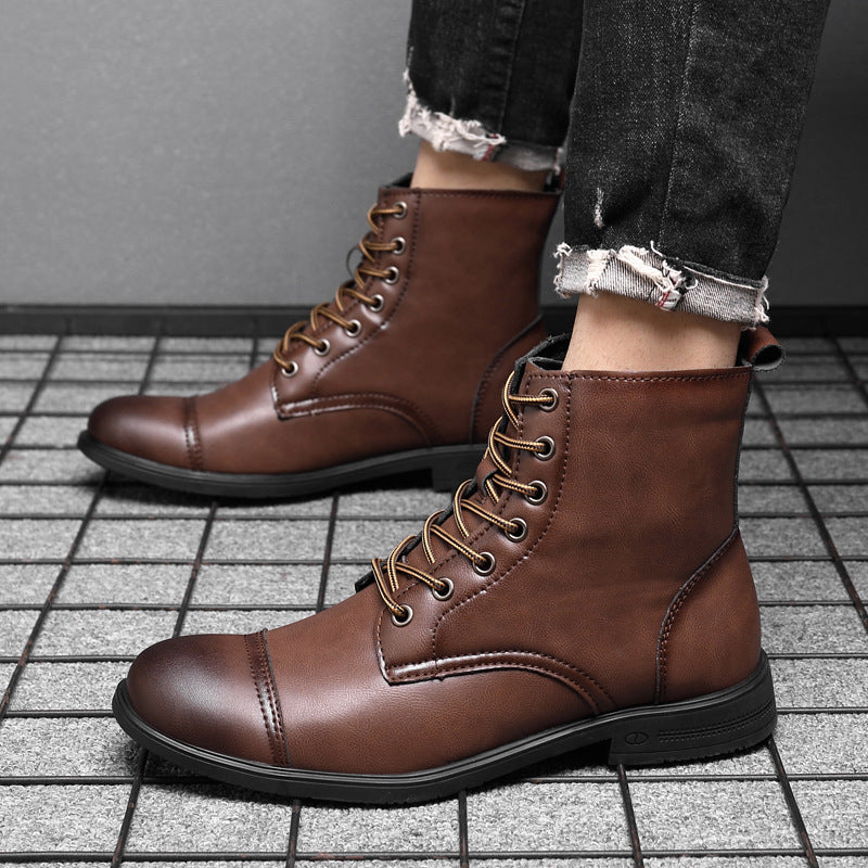 Morgan - Elegant Faux Leather Ankle Boots