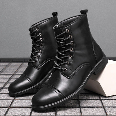 Morgan - Elegant Faux Leather Ankle Boots