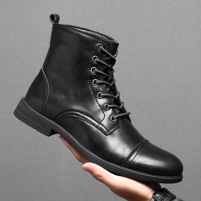Morgan - Elegant Faux Leather Ankle Boots