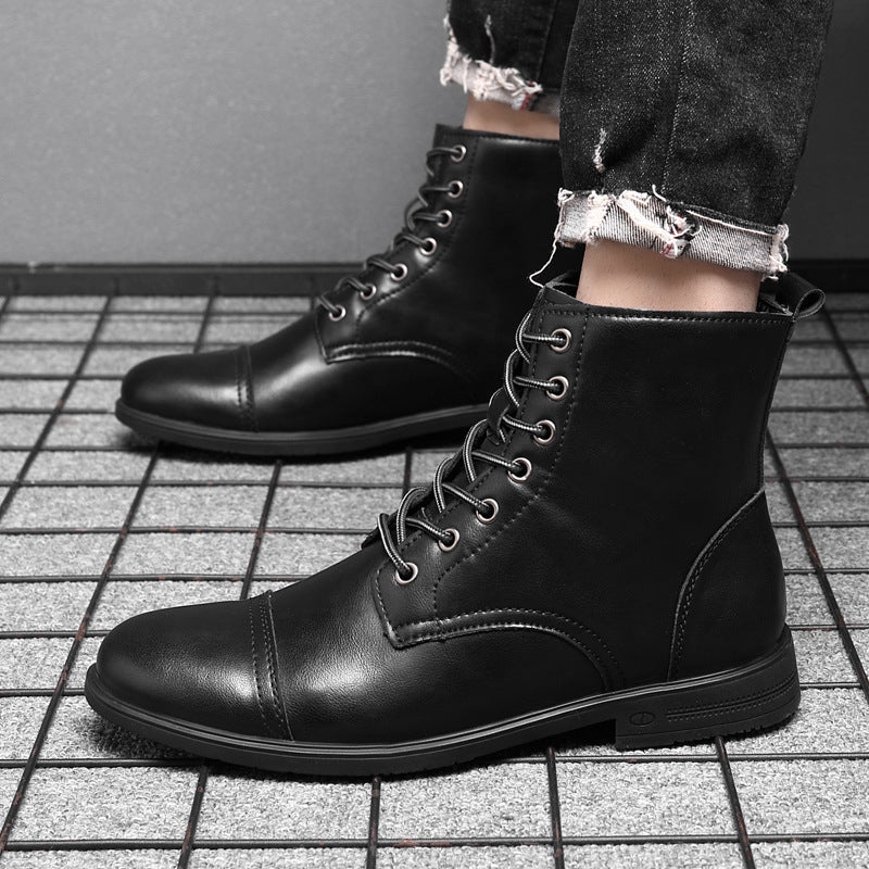 Morgan - Elegant Faux Leather Ankle Boots