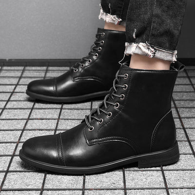 Morgan - Elegant Faux Leather Ankle Boots