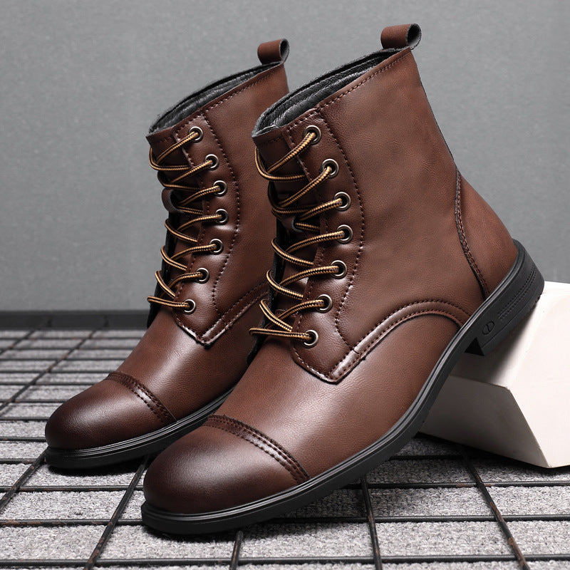 Morgan - Elegant Faux Leather Ankle Boots