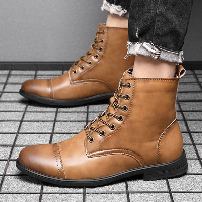 Morgan - Elegant Faux Leather Ankle Boots