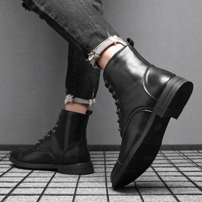 Morgan - Elegant Faux Leather Ankle Boots