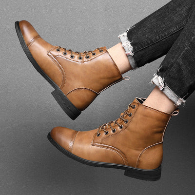 Morgan - Elegant Faux Leather Ankle Boots