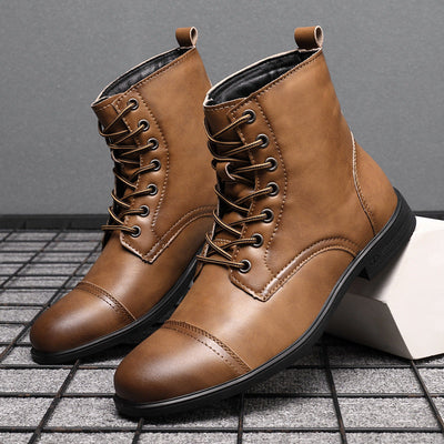 Morgan - Elegant Faux Leather Ankle Boots