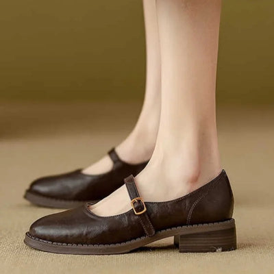 Dorvanna | Timeless Comfort Mary Janes in Soft Leather