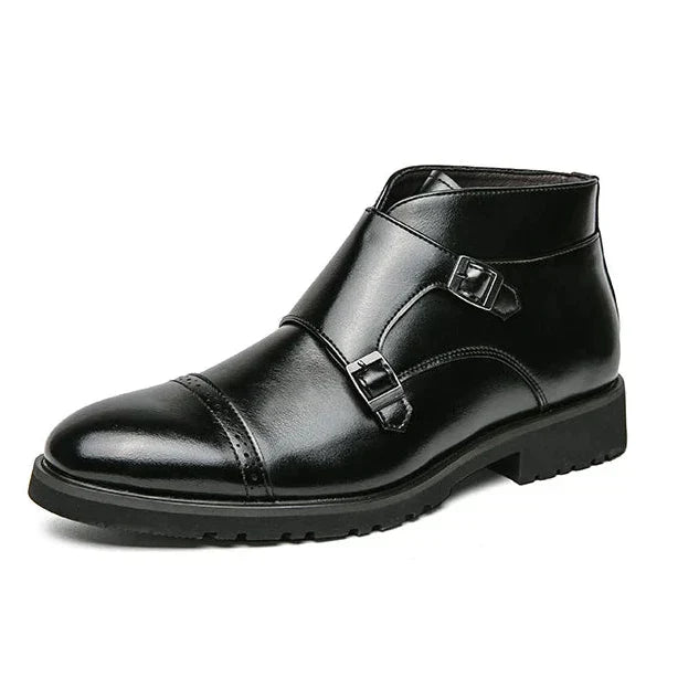 Parker - Double Buckle Ankle Boots