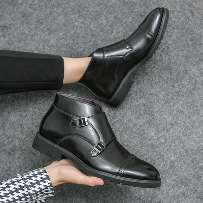 Parker - Double Buckle Ankle Boots