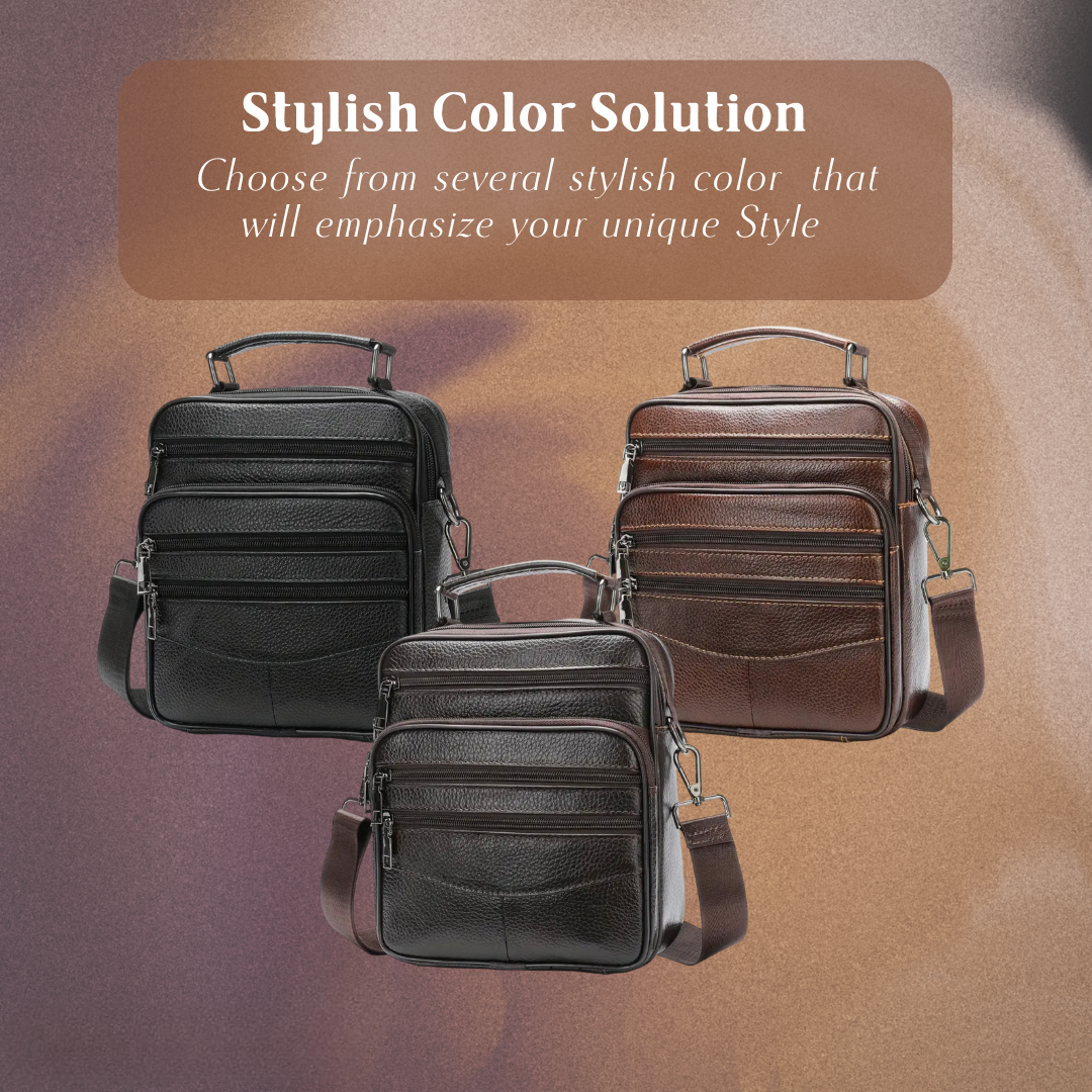 Jacob - Leather Retro Crossbody Bag for Men