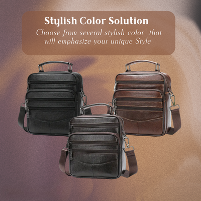 Jacob - Leather Retro Crossbody Bag for Men