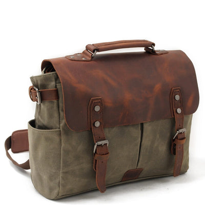 Alexander - Vintage-Style Canvas Crossbody Messenger Bag