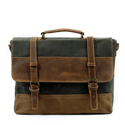 Jack - Water-Resistant Waxed Canvas Messenger Bag