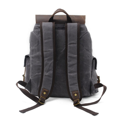Jacob - Vintage Waxed Canvas Backpack
