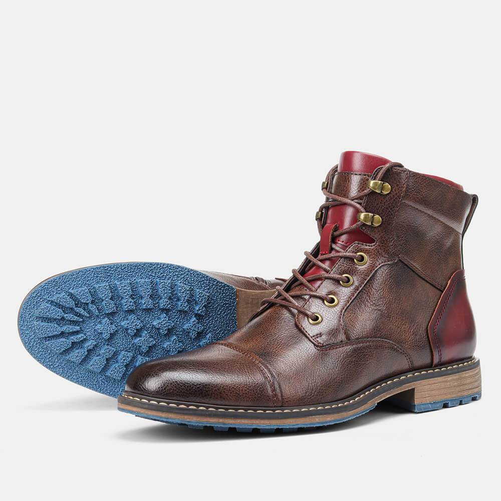Dawson - Elegant Leather Oxford Boots