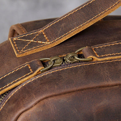 Jason - Premium Tan Leather Backpack