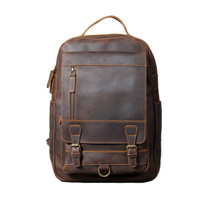 Jason - Premium Tan Leather Backpack