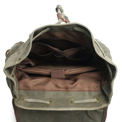 John - Heavy-Duty Canvas Hiking Backpack