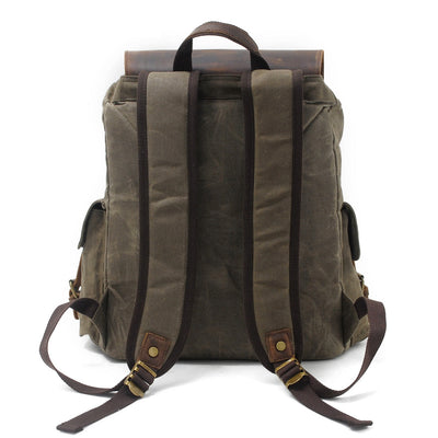 Jacob - Vintage Waxed Canvas Backpack