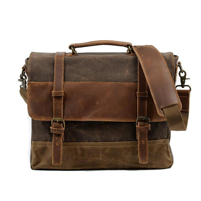 Jack - Water-Resistant Waxed Canvas Messenger Bag