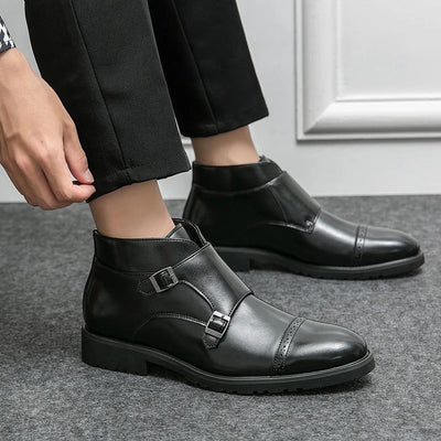 Parker - Double Buckle Ankle Boots