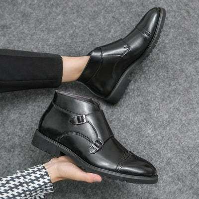 Parker - Double Buckle Ankle Boots