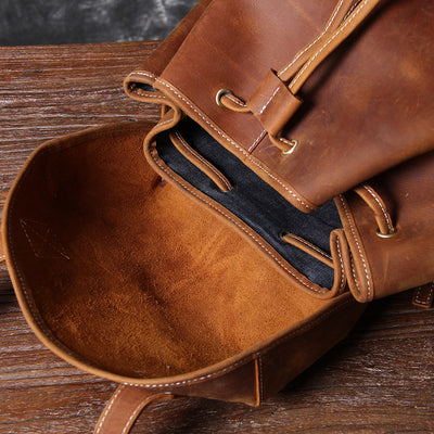 Jeffrey - Durable Classic Leather Knapsack