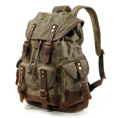 John - Heavy-Duty Canvas Hiking Backpack