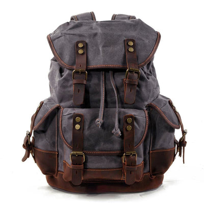 John - Heavy-Duty Canvas Hiking Backpack