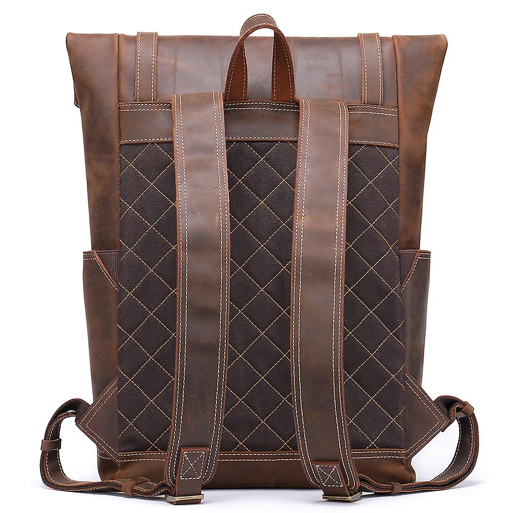 Larry - Men’s Retro Leather Rucksack