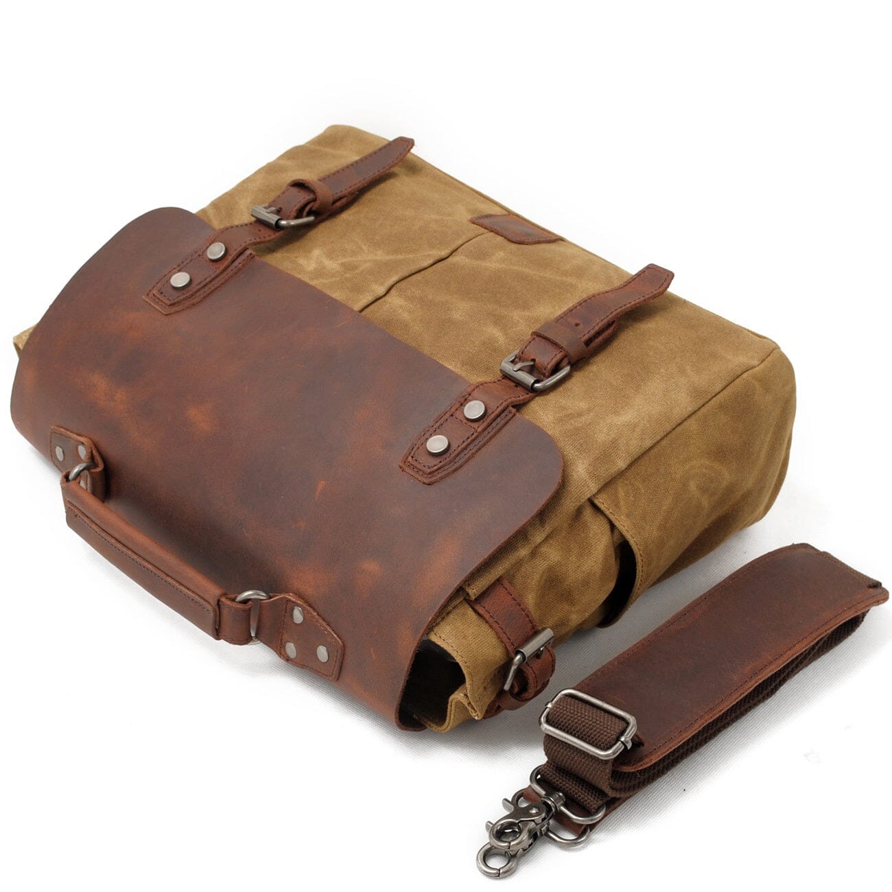 Alexander - Vintage-Style Canvas Crossbody Messenger Bag