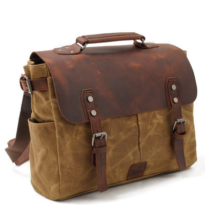 Alexander - Vintage-Style Canvas Crossbody Messenger Bag