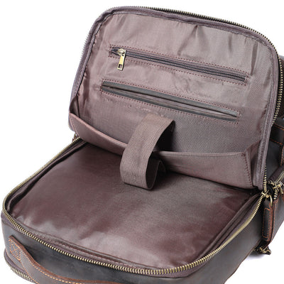 Andrew - Men’s Leather Laptop Rucksack