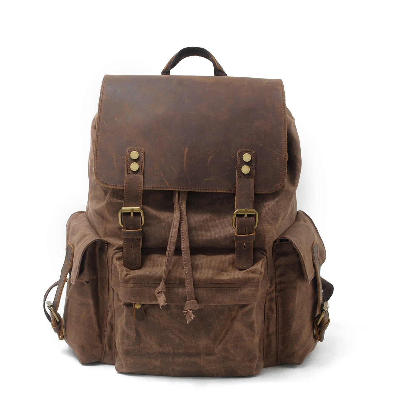 Jacob - Vintage Waxed Canvas Backpack