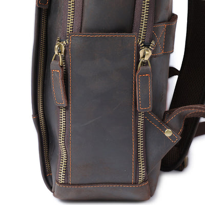 Andrew - Men’s Leather Laptop Rucksack