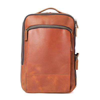 Andrew - Men’s Leather Laptop Rucksack