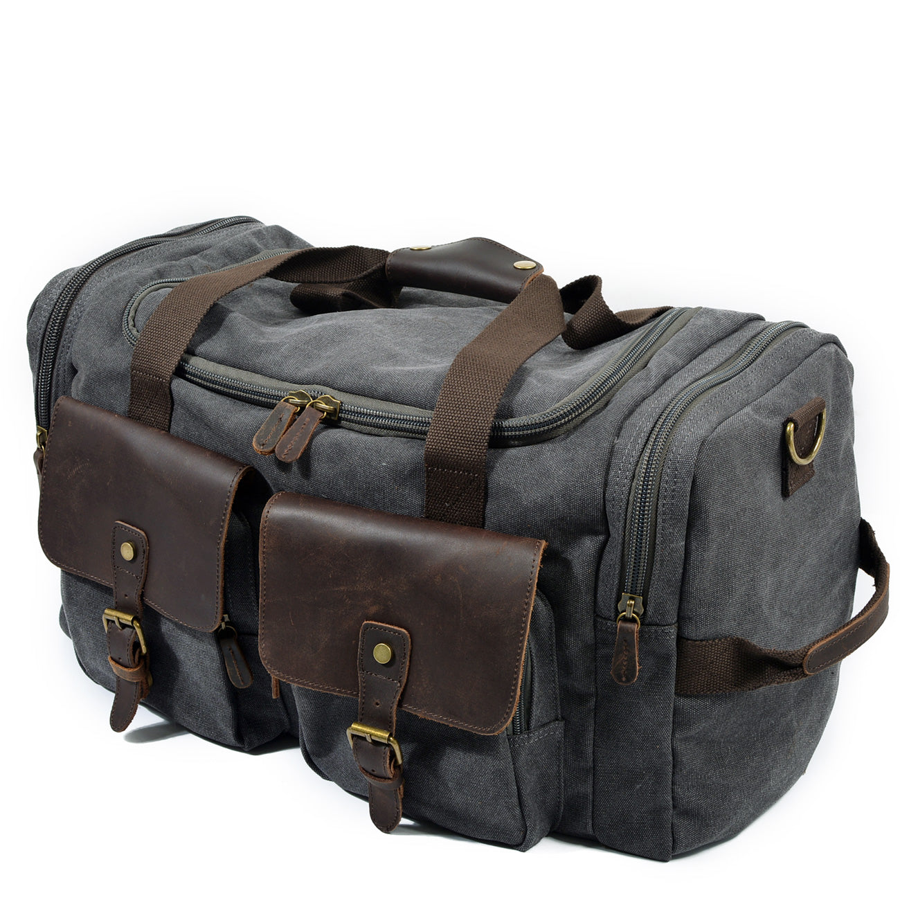 David - Men's Canvas Leather Duffle Bags