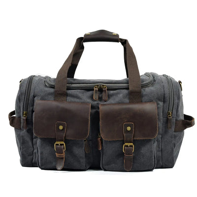 David - Men's Canvas Leather Duffle Bags