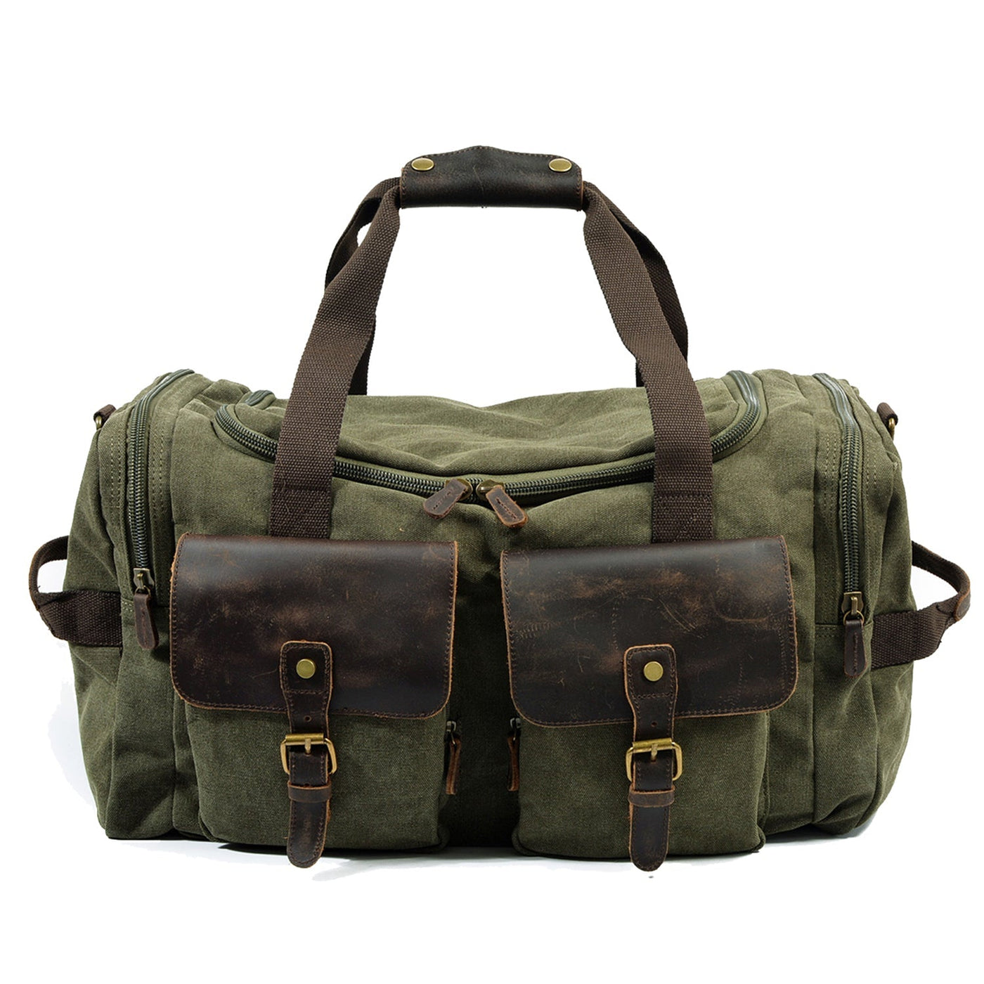 David - Men's Canvas Leather Duffle Bags