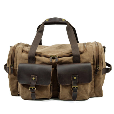 David - Men's Canvas Leather Duffle Bags