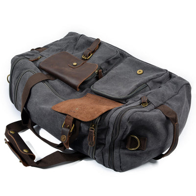David - Men's Canvas Leather Duffle Bags