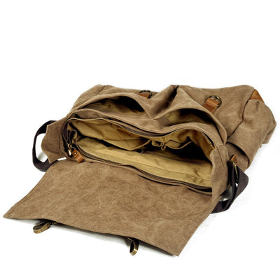 Scott - Men’s Waxed Canvas Leather Crossbody Bag