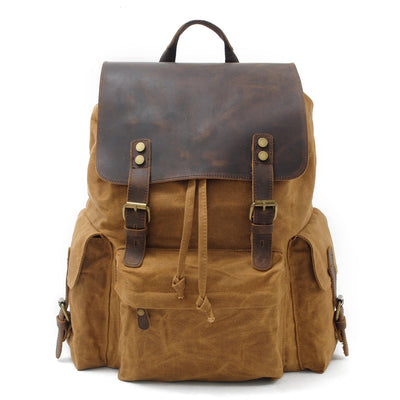 Jacob - Vintage Waxed Canvas Backpack