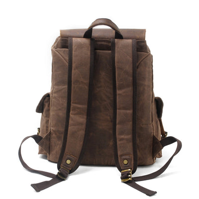 Jacob - Vintage Waxed Canvas Backpack