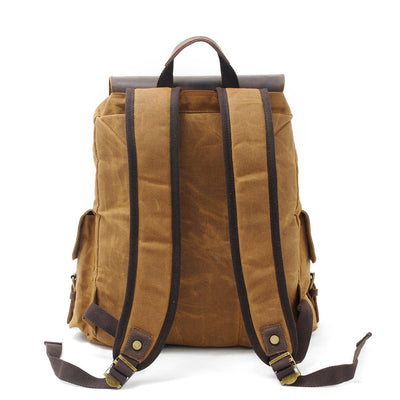 Jacob - Vintage Waxed Canvas Backpack