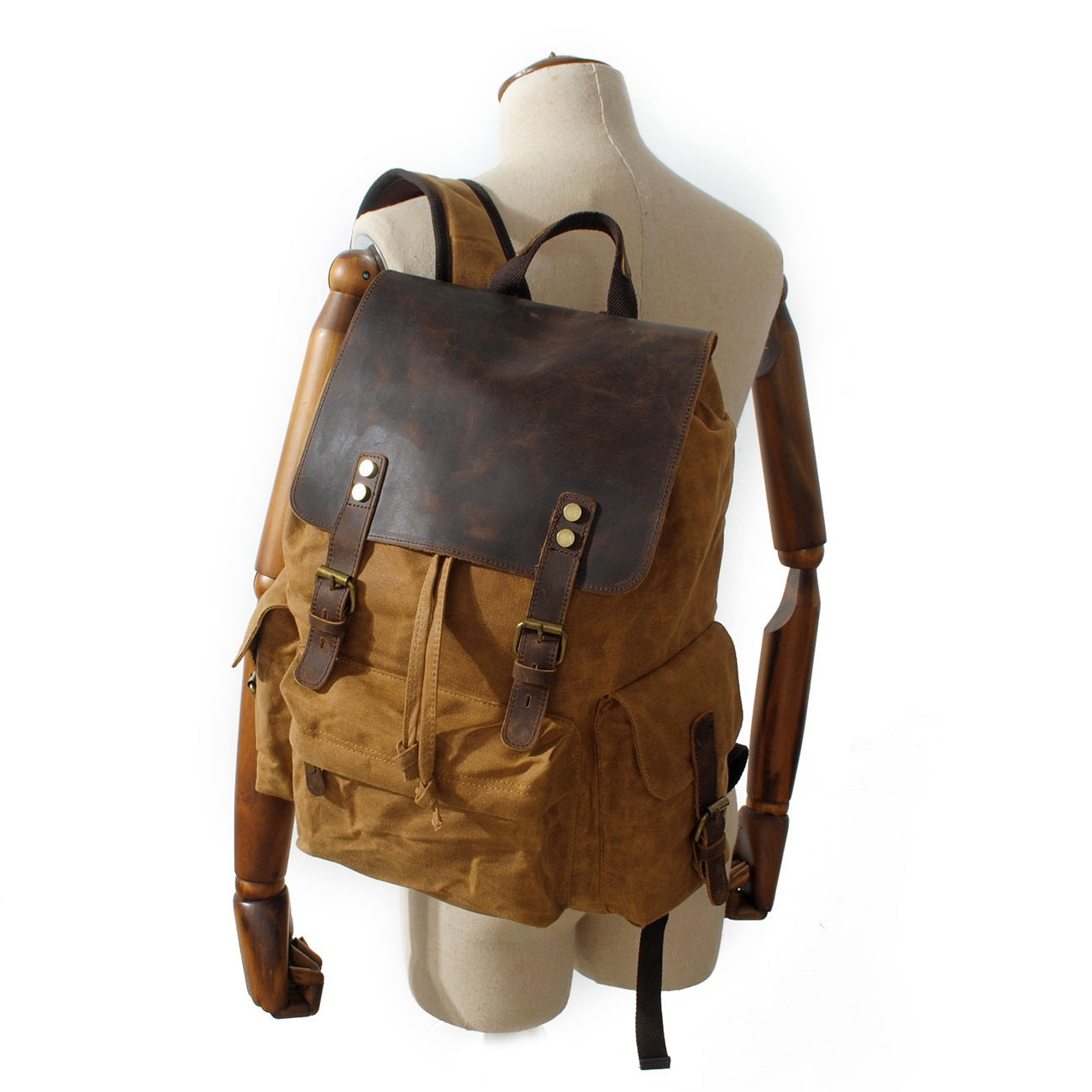 Jacob - Vintage Waxed Canvas Backpack
